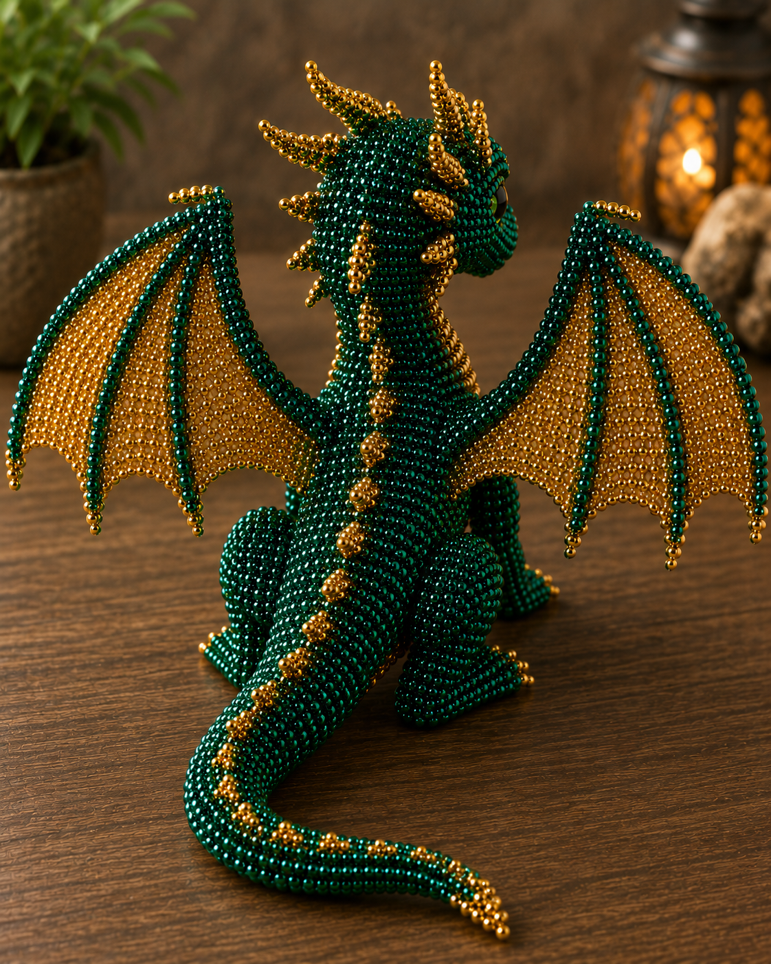 3D Beaded Dragon Pattern PDF | Dragon Beading Tutorial